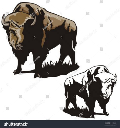 Illustration Bison Stock Vector 1540929 Shutterstock