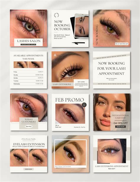 LASH TECH POSTS Lash Tech Instagram Canva Templates Payhip In 2023