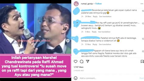 Sebut Raffi Ahmad Gagal Move On Dari Ayu Ting Ting Marcel