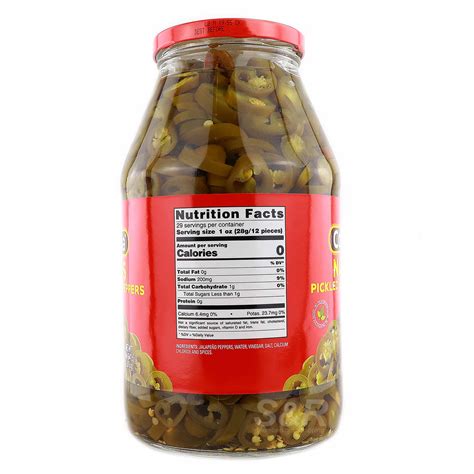 La Costena Nachos Pickled Jalapeno Peppers 1 8kg