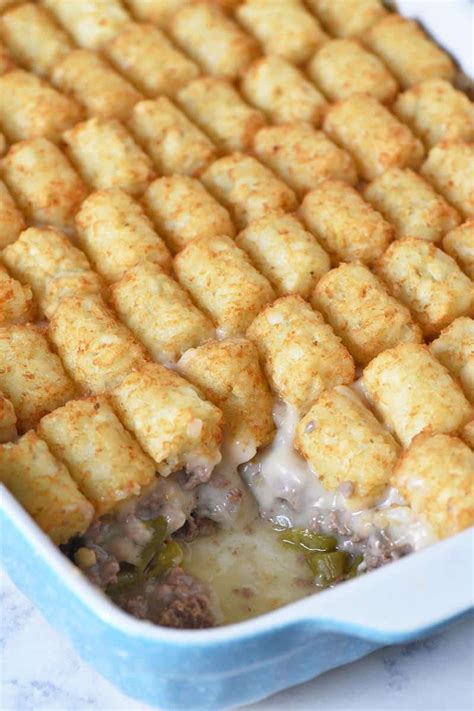 Classic Tater Tot Casserole Recipe Adventures Of Mel