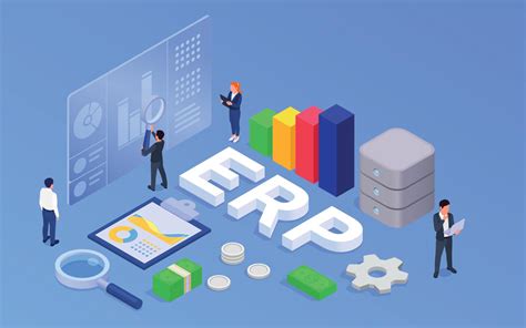 ERP Isometric Background 12696903 Vector Art At Vecteezy