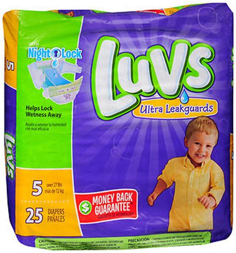 Luvs Ultra Leakguards Diapers Size 5 4 Packs Of 25 The Online