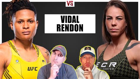 Ufc Vegas Montserrat Rendon Vs Tamires Vidal Prediction Bets