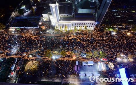 광화문 시청 숭례문 일대 뒤덮은 100만 민심촛불집회 사상 최대 목장드림뉴스