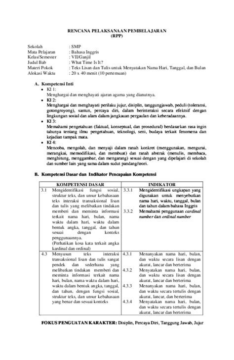 Contoh Lkpd Bahasa Inggris Kelas Xi Kd 33 Dan 43 Rpp 1 Lembar