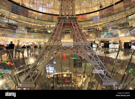 Germany Berlin Galeries Lafayette Department Store Interior Stock