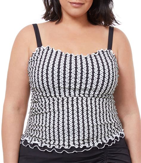 Profile By Gottex Plus Size Sweetheart Neck Underwire Bash Tankini Swim