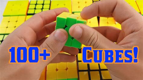 My Cube Collection 100 Cubes Youtube