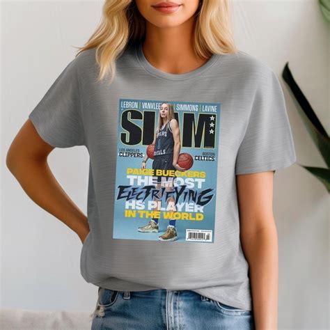 Paige Bueckers Wnba Slam Cover Tee Shirt The Unisex Soft Style T