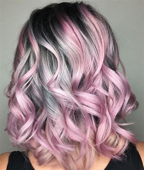 Pink And Silver Hair Pink Ombre Hair Silver Hair Color Silver