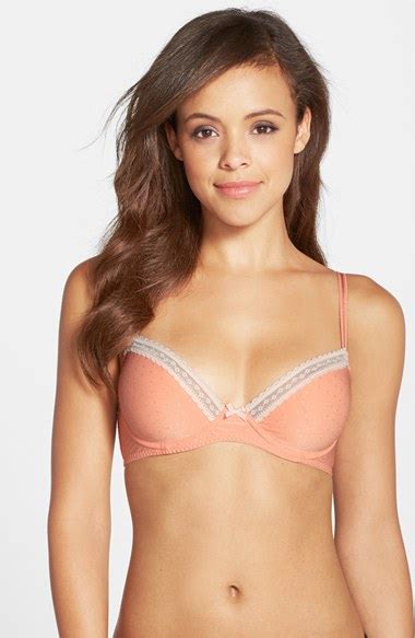 Lyst Betsey Johnson Hottie Dottie Underwire Balconette Bra In Pink