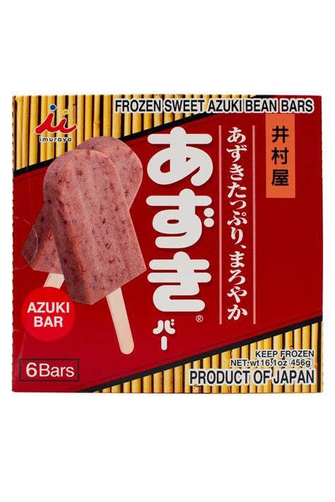 Imuraya Azuki Red Bean Bar 65mlx6pc Ichiba Junction Ichibajunction