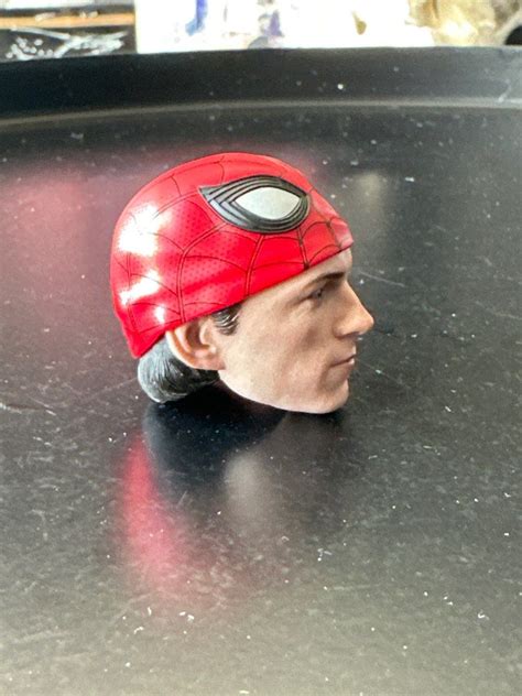 Hot Toys Half Mask Spider Man Peter Parker Tom Holland Head Sculpt