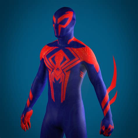 Spider Man 2099 Sewing Dye Sub Pattern Across The Spider Verse Male