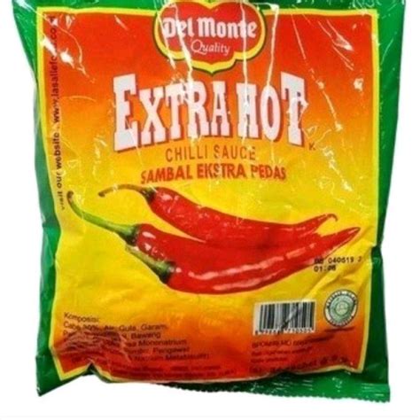 Jual Pack Isi Pcs Del Monte Extra Hot Chili Sauce Gr DelMonte Sambal Extra Pedas Di
