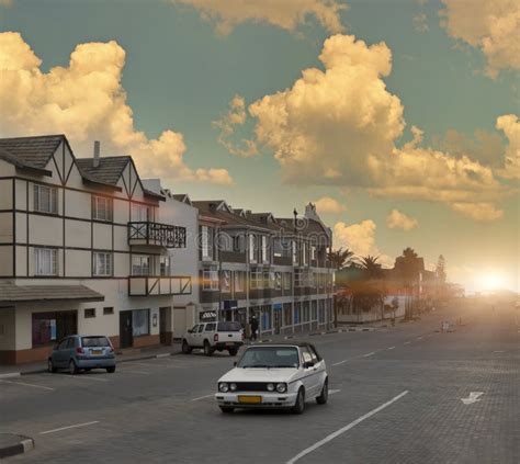 Walvis Bay Stock Photo Image Of Paved Downtown Scene 254064974