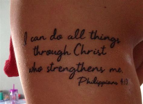 Philippians Rib Tattoo Tattoos Body Art Tattoos