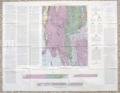 Usgs Oneco Quadrangle Connecticut Rhode Island Bedrock Geologic Map