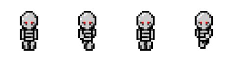 Skeleton Pixel Art Sprite