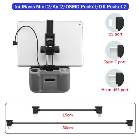 Data Cable For Dji Mavic 3air 22smini 2mini 3 Pro Drone Control Ios Type C Micro Usb Adapter