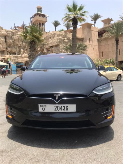 Rent Black Tesla Model X 2017 in Dubai - Prestige Cars Dubai