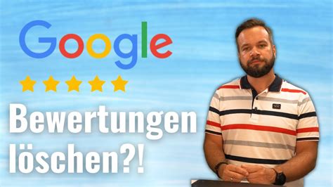 Kann ich Google Bewertungen löschen lassen 2021 YouTube