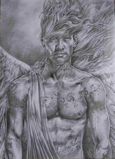 Male Guardian Angel Drawing at PaintingValley.com | Explore collection ...