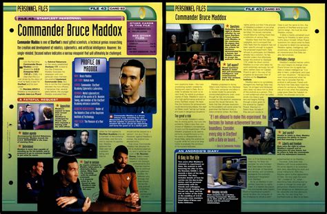 Commander Bruce Maddox Starfleet Personnel Star Trek Fact File Page