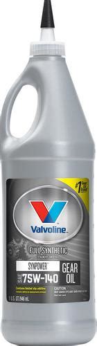 Valvoline SynPower Synthetic Gear Oil 75W 140 GL 5 GL 4 1 Quart 982