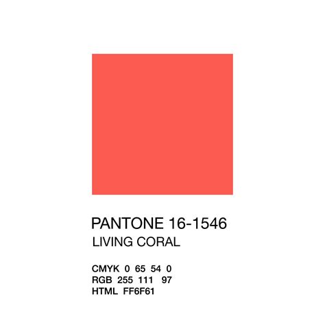 Impressive Color Of Living Coral Pantone C