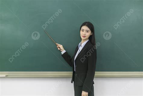 Professional Portrait Of Classroom Female Teacher Background, Classroom ...