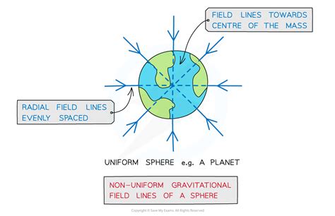 Gravitational Field Lines SL IB Physics Revision Notes 2025