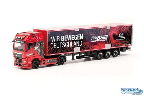 Herpa Hh Bode Man Tgx Gx Reefer Box Semitrailer Truckmo Truck