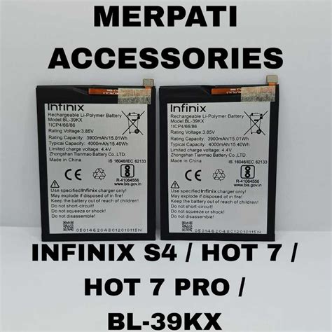 Jual BATERAI BATRAI BATRE BATTERY INFINIX S4 HOT 7 HOT 7 PRO BL