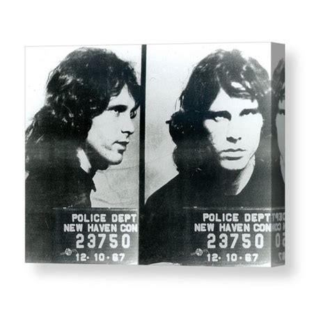 Jim Morrison Mug Shot Horizontal Canvas Print Canvas Art By Tony