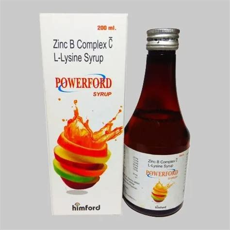 Zinc B Complex C L Lysine Syrup General Medicines At Best Price In