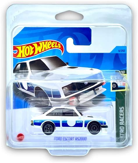 Hot Wheels Ford Escort RS2000 Blanco Y Azul 1 10 Retro Racers 2023 4