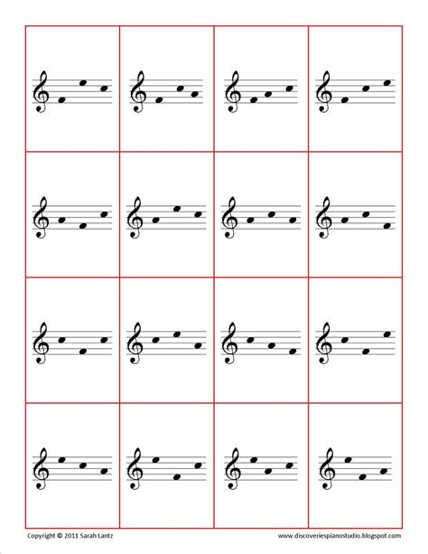 Discoveries Piano Studio: FACE Flashcards for Treble and Bass Clef