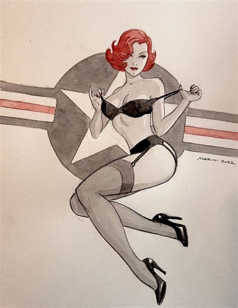 Marini Enrico Original Illustration Noir Burlesque Part