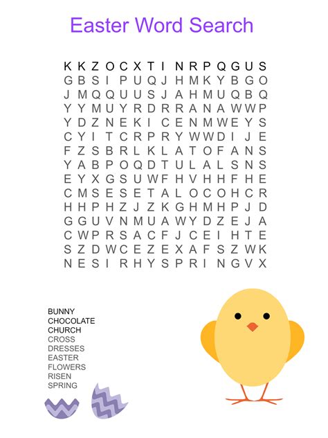 Easter Word Search For Kids Activity Shelter