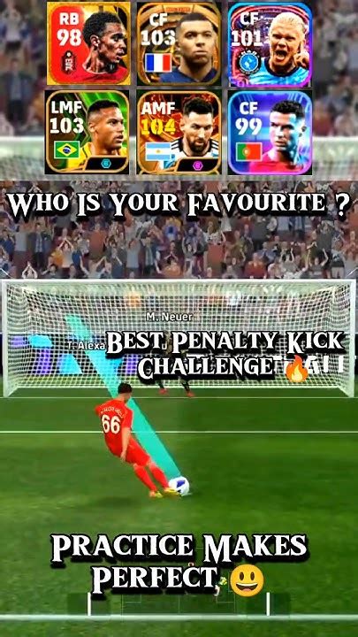 Efootball24 Best Penalty Kick Challenge 😳🔥 Shorts Youtubeshorts Efootball2023 Pes Viral