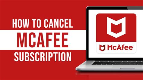 How To Cancel Mcafee App Subscription Tutorial Youtube