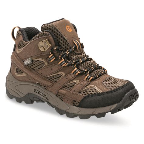 Merrell Kids' Moab 2 Waterproof Hiking Boots - 711381, Hiking Boots & Shoes at Sportsman's Guide