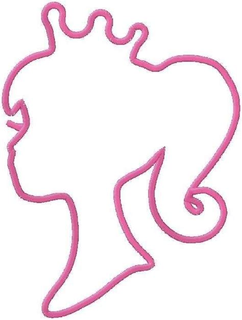 Barbie Silhouette With Crown Free Image Download