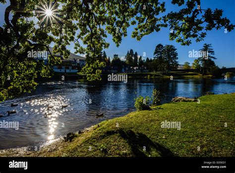 The River Tay draining out of Loch Tay, Scotland Stock Photo - Alamy