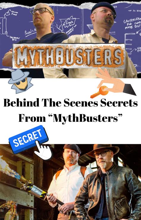 Behind The Scenes Secrets From “MythBusters” | Behind the scenes ...