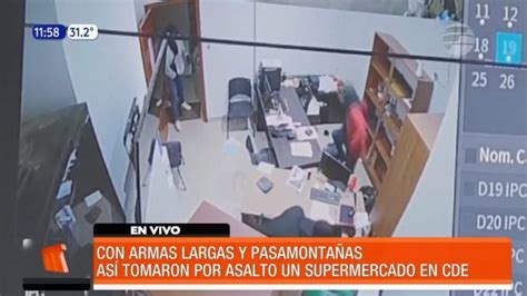 AsÍ Asaltaron Un Super En Ciudad Del Este Telefuturo Canal De Tv Líder Del Paraguay