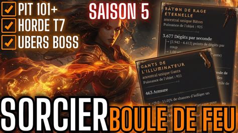 Diablo Build Sorcier S Tier Speedfarm Boule De Feu Saison