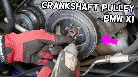 Bmw X Crankshaft Pulley Replacement Removal Bmw E Harmonic Balancer